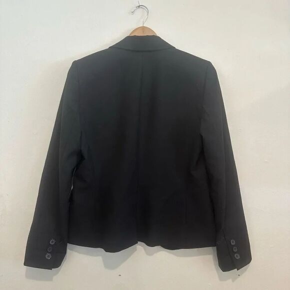 Gianni Bini Black Blazer One Button Long Sleeve Size 8 - Picture 3 of 3